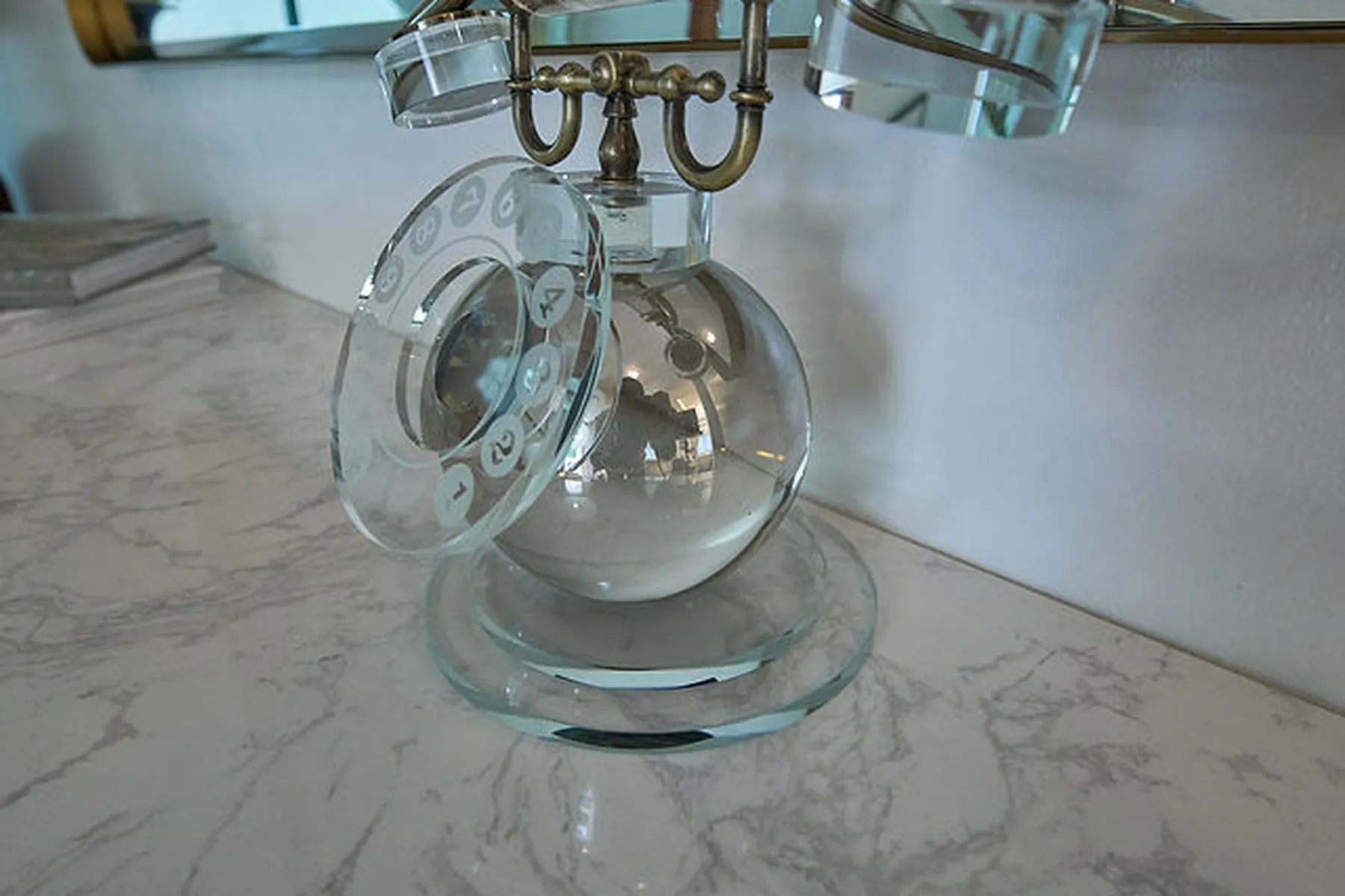 Vertical composition of a high-end interior vignette